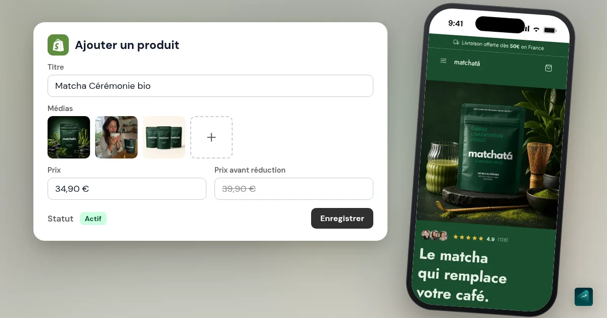Ajouter un produit sur Shopify : le pas à pas dans l'admin, variantes comprises