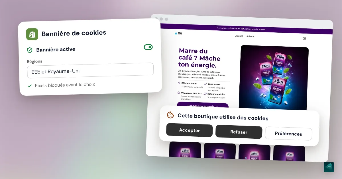 Bandeau cookies Shopify : activer la bannière gratuite et respecter les règles de la CNIL