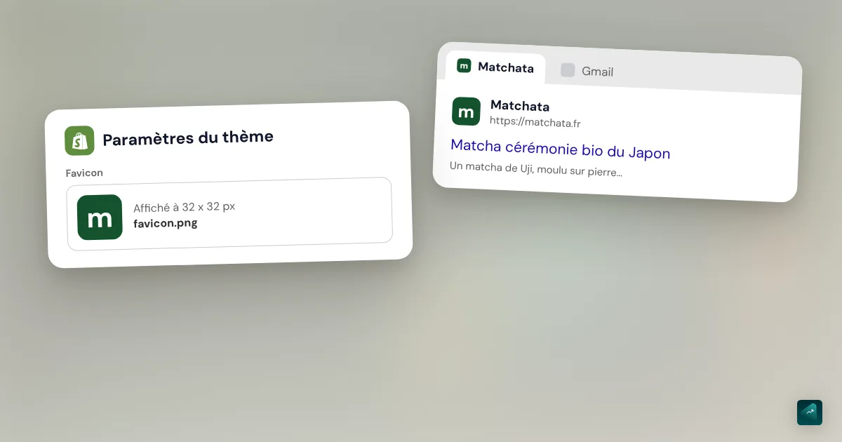 Favicon Shopify : l'ajouter, la bonne taille, et pourquoi il ne s'affiche pas