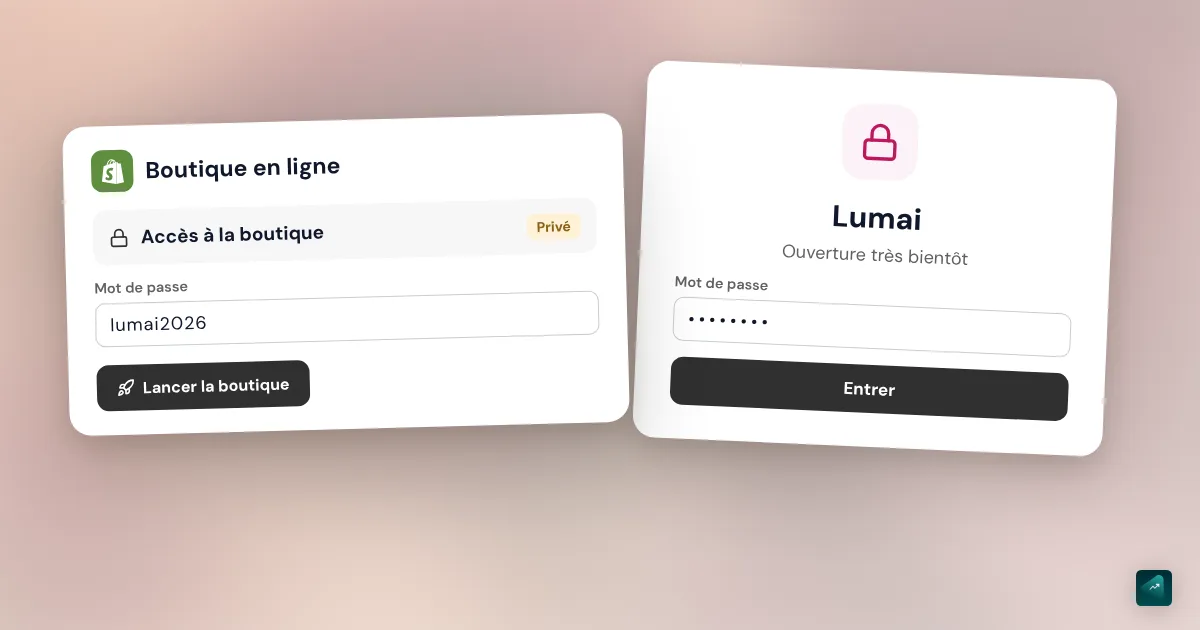 Mot de passe boutique Shopify : le trouver, le changer et l'enlever