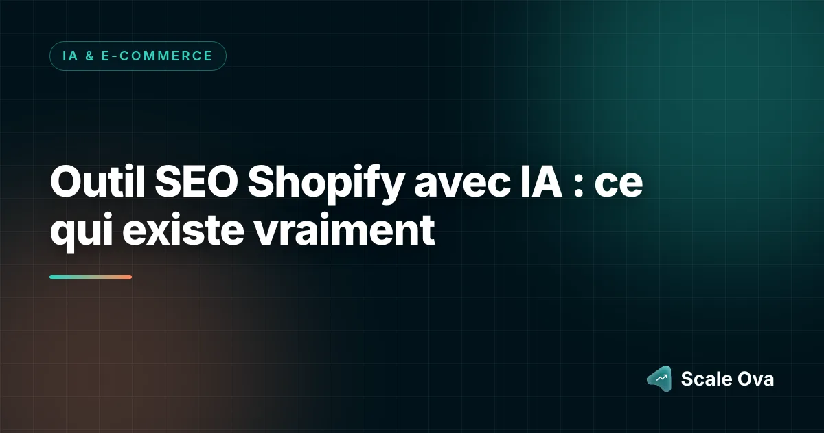 AI SEO Tool for Shopify: What Actually Exists in 2026