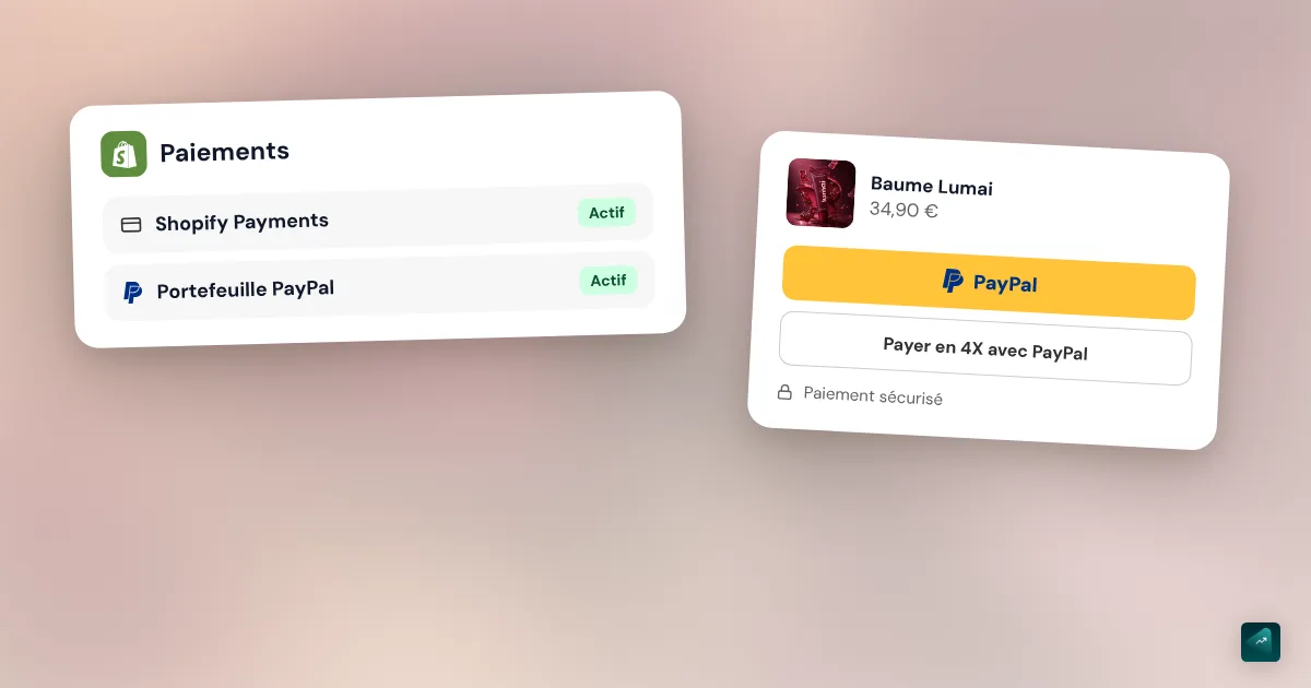 PayPal sur Shopify : activer, frais, paiement en 4X et paiement en attente