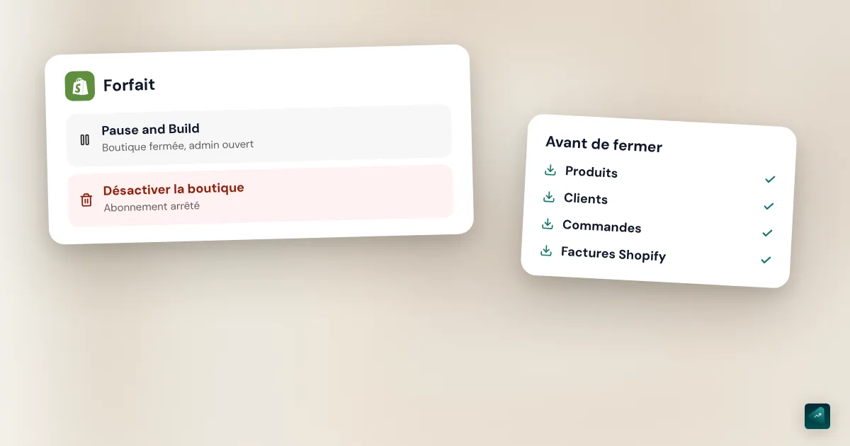 Supprimer une boutique Shopify : fermer, mettre en pause ou tout effacer