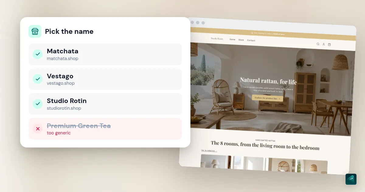 How to Name Your Online Store: A Method, Real Examples and the Checks