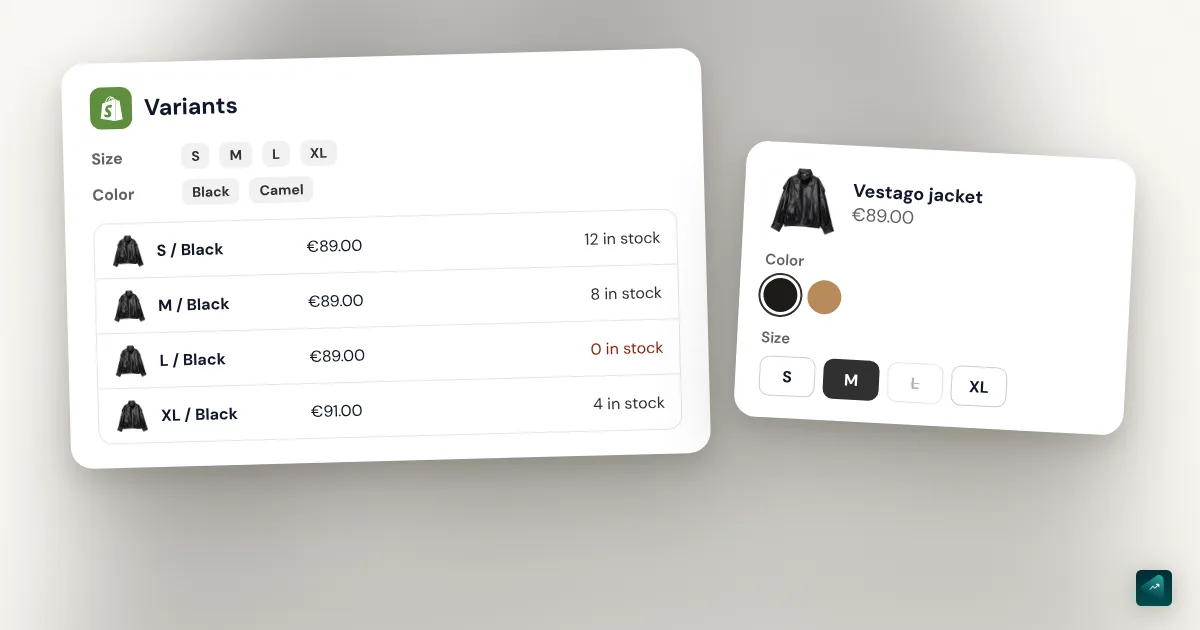 Shopify Product Variants: How to Add Sizes and Colors, With a Price and an Image for Each Variant